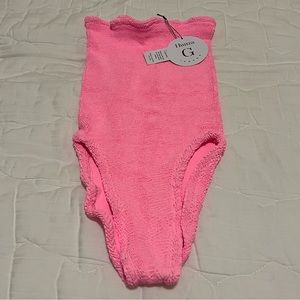 Brand new Hunza G Audrey Strapless Swimsuit Pink/Bubblegum